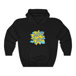 Open image in slideshow, Carpe Diem (seize the day) Motivational Hoodie Hoodie MindsetMerch Black L 
