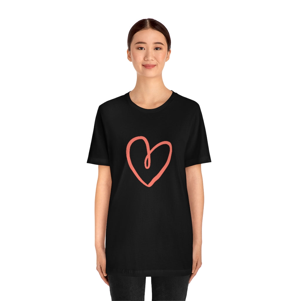 Heart Motivational T-Shirt T-Shirt MindsetMerch Black L 