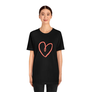 Open image in slideshow, Heart Motivational T-Shirt T-Shirt MindsetMerch Black L 
