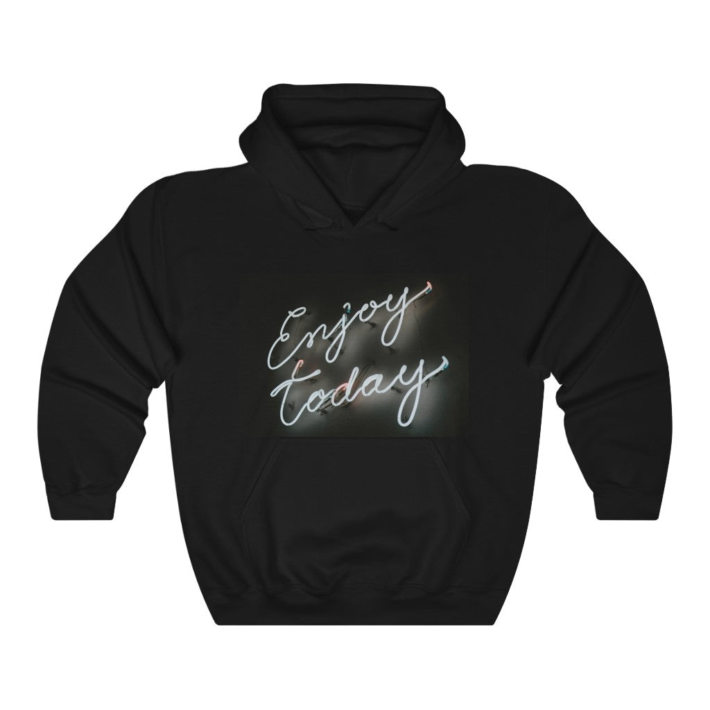 Enjoy Today Motivational Hoodie Hoodie MindsetMerch Black L 