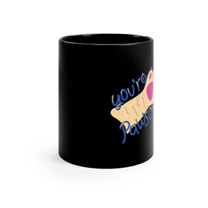 Open image in slideshow, You&#39;re Pawsome Coffee Mug Mug MindsetMerch 11oz Black 
