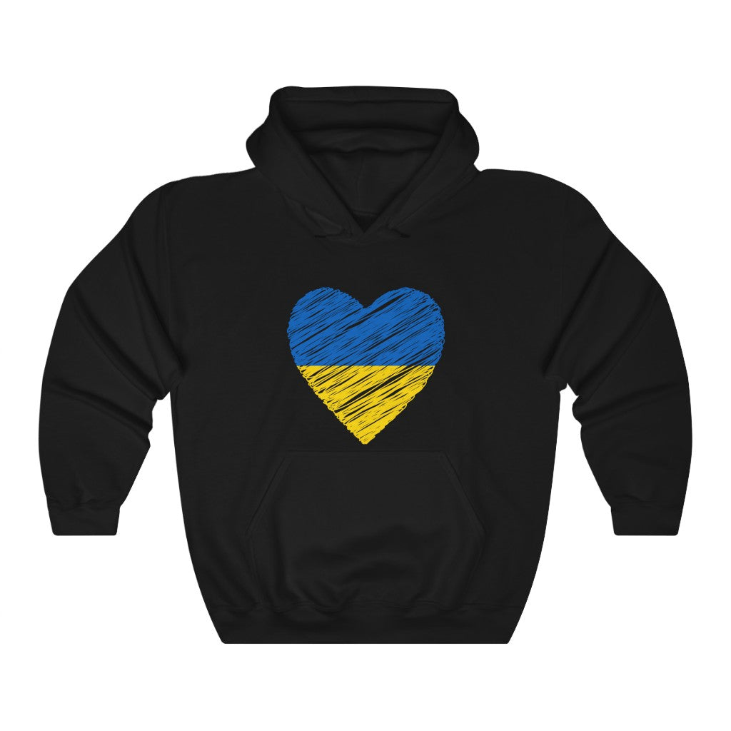 Love For Ukraine Hoodie | Unisex - Men & Women's Hoodie Hoodie MindsetMerch Black L 