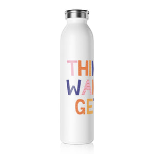 Think It Want It Get It Drink Bottle Drink Bottle MindsetMerch   