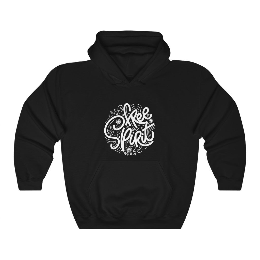 Free Spirit Motivational Hoodie Hoodie MindsetMerch Black L 