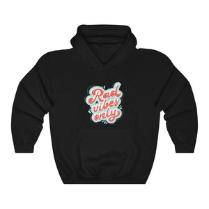 Open image in slideshow, Rad Vibes Only Motivational Hoodie Hoodie MindsetMerch Black L 
