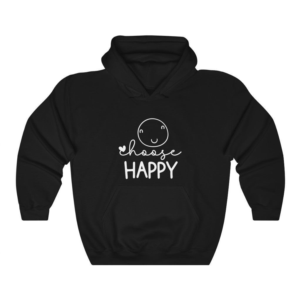 Choose Happy Motivational Hoodie Hoodie MindsetMerch Black L 