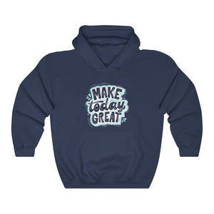 Open image in slideshow, Make Today Great Motivational Hoodie Hoodie MindsetMerch Navy L 
