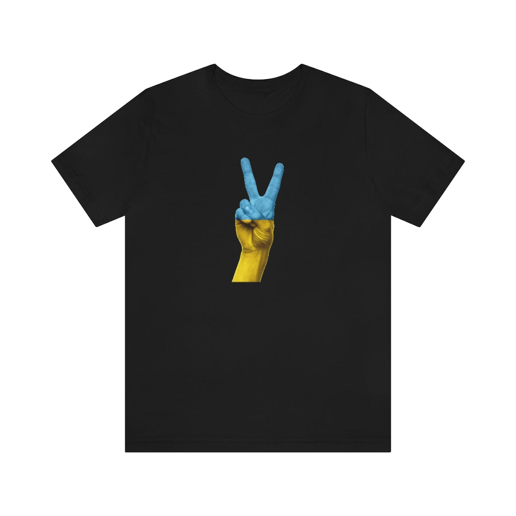 Peace for Ukraine T-Shirt T-Shirt MindsetMerch Black L 