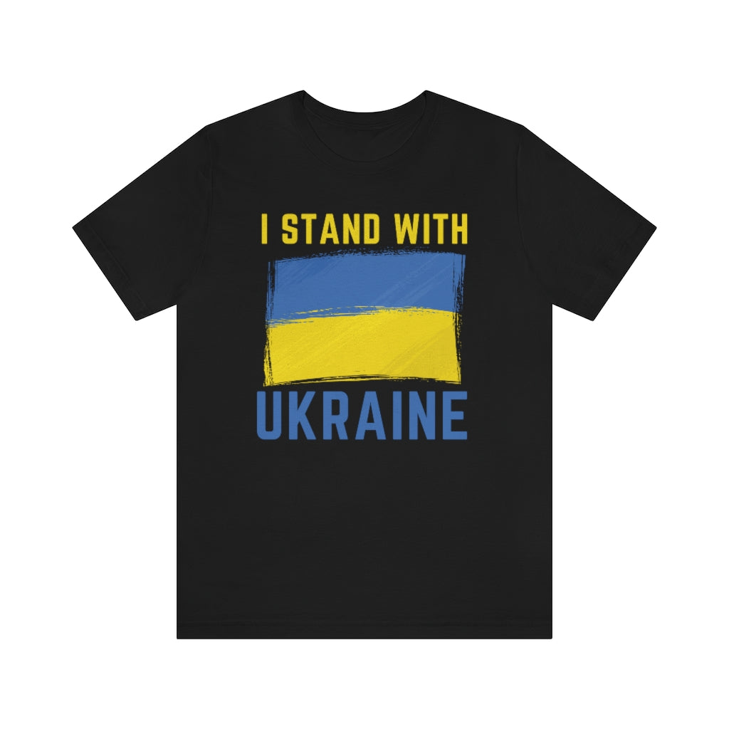 I Stand With Ukraine T-Shirt T-Shirt MindsetMerch Black L 