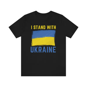 Open image in slideshow, I Stand With Ukraine T-Shirt T-Shirt MindsetMerch Black L 
