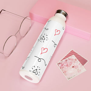 Funky Hearts Drink Bottle Drink Bottle MindsetMerch   