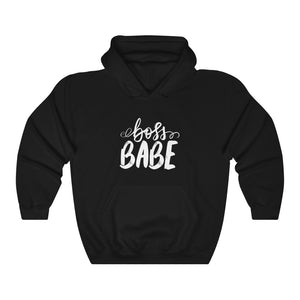 Open image in slideshow, Boss Babe Motivational Hoodie Hoodie MindsetMerch Black L 
