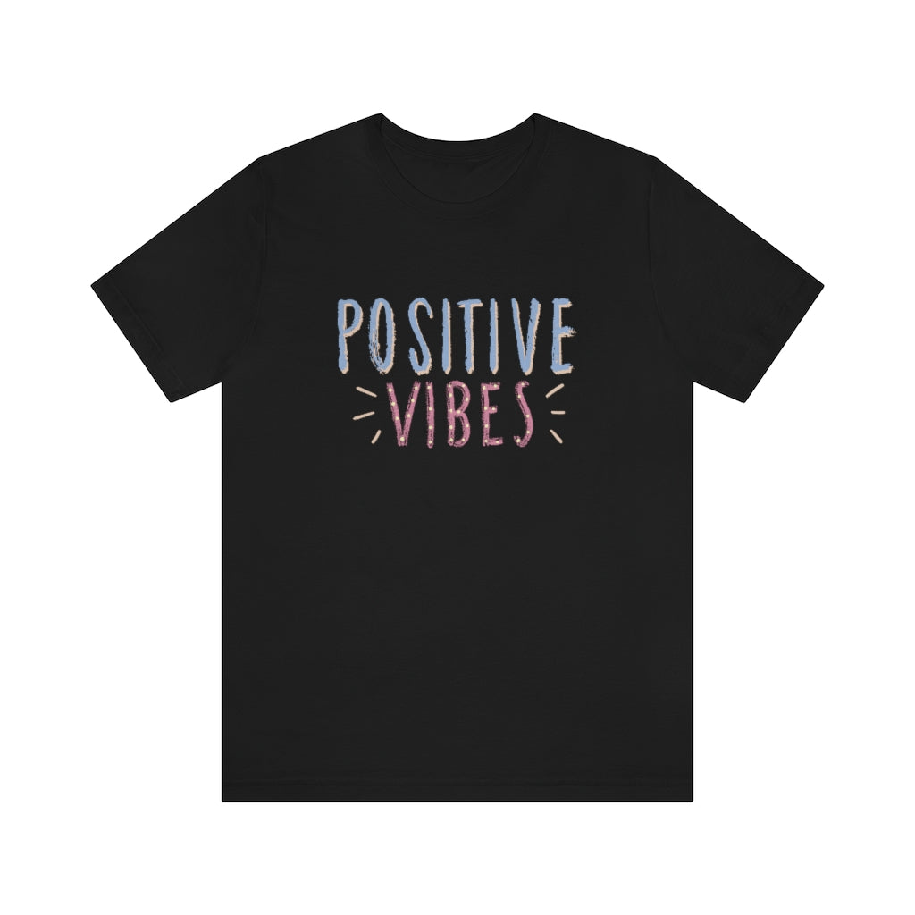 Positive Vibes Motivational T-Shirt T-Shirt MindsetMerch Black L 