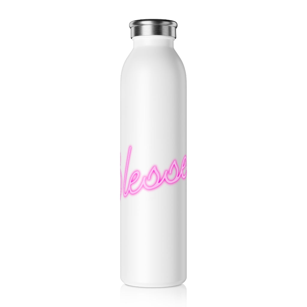 Blessed Drink Bottle Drink Bottle MindsetMerch 20oz White 