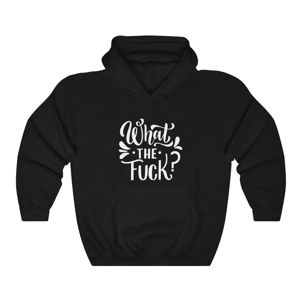 What The Fuck Motivational Hoodie Hoodie MindsetMerch Black L 