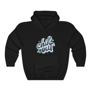 Open image in slideshow, Chill Out Motivational Hoodie Hoodie MindsetMerch Black L 
