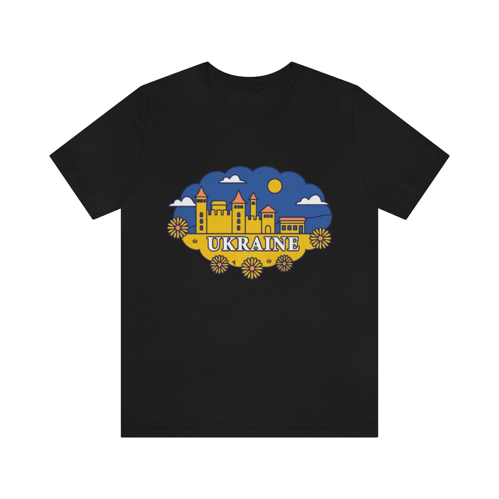 United with Ukraine T-Shirt T-Shirt MindsetMerch Black L 