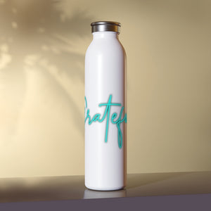 Grateful Drink Bottle Drink Bottle Printify   