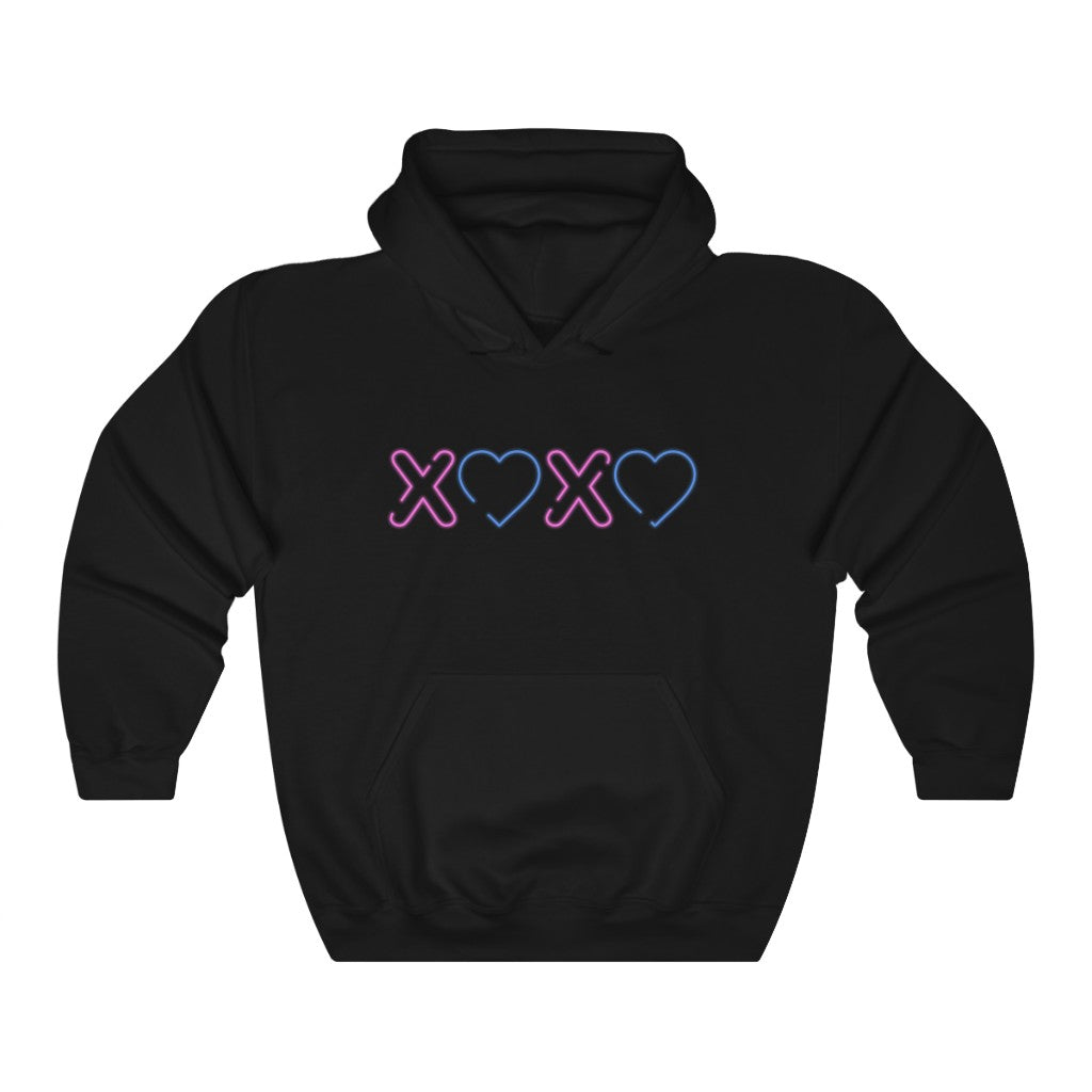 Kiss Love Motivational Hoodie Hoodie MindsetMerch Black L 