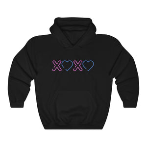 Open image in slideshow, Kiss Love Motivational Hoodie Hoodie MindsetMerch Black L 
