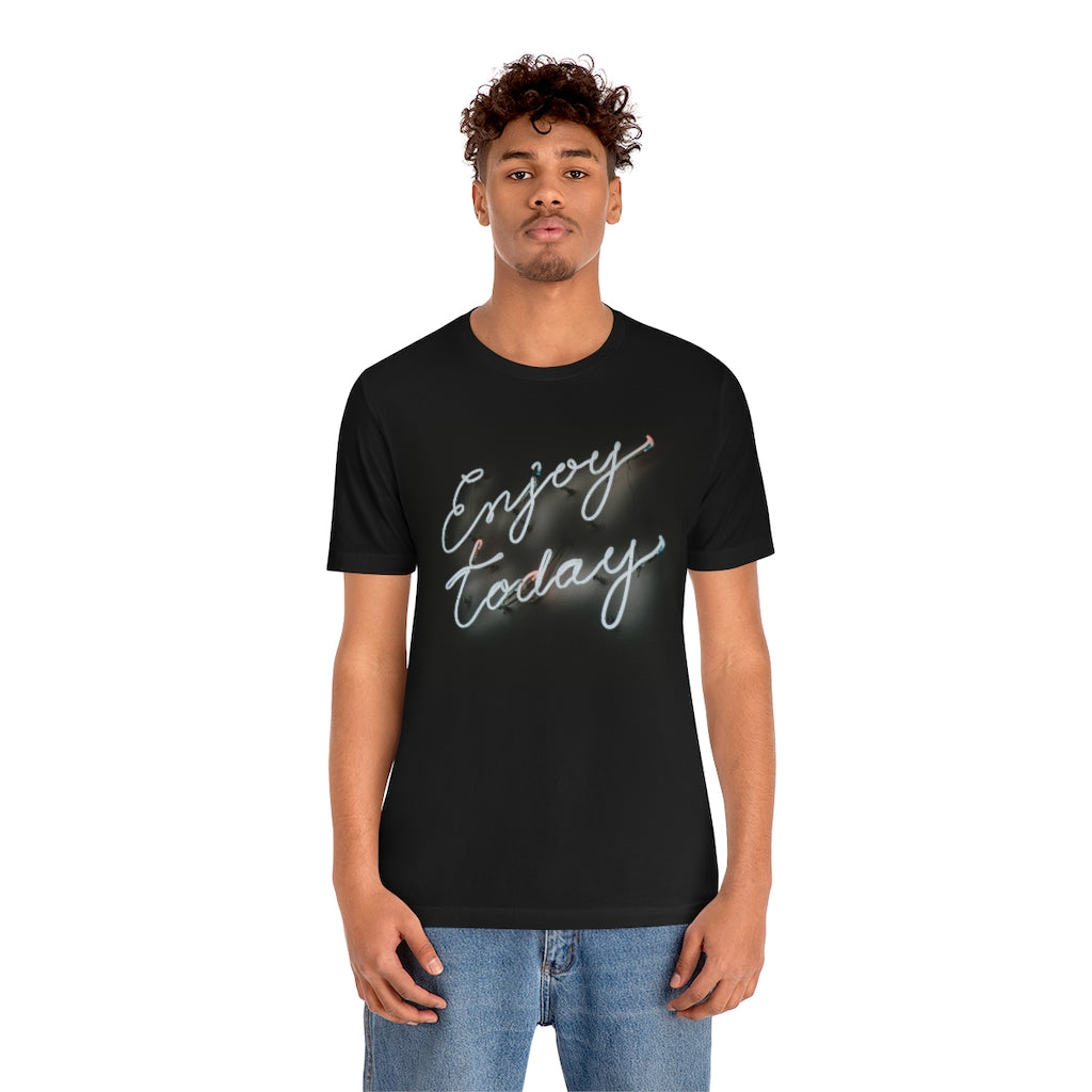 Enjoy Today Motivational T-Shirt T-Shirt MindsetMerch Black L 