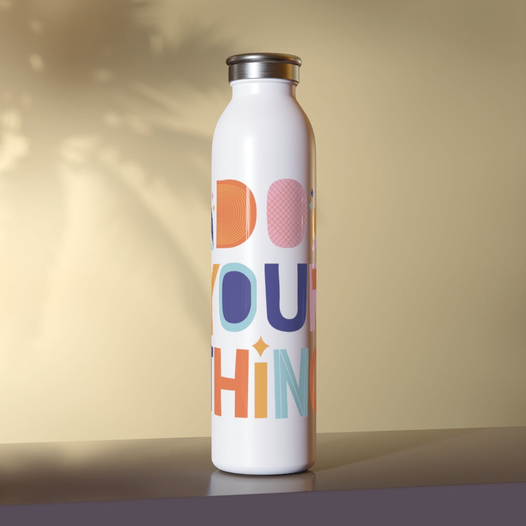 Do Your Thing Drink Bottle Drink Bottle MindsetMerch 20oz White 