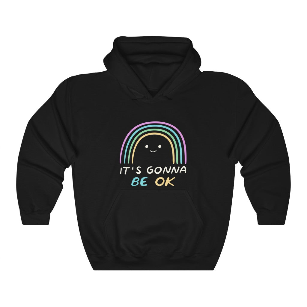 It's Gonna Be OK Motivational Hoodie Hoodie MindsetMerch Black L 