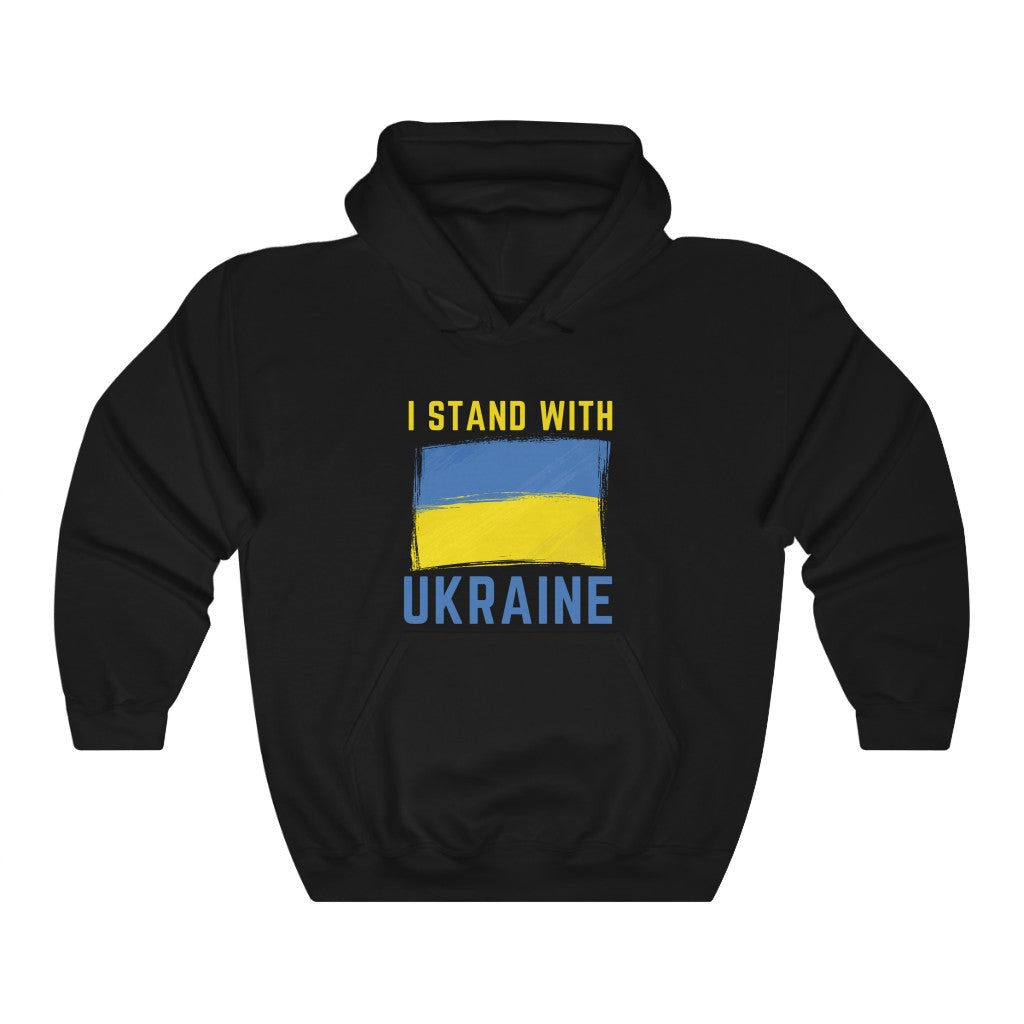 I Stand With Ukraine Hoodie | Unisex - Men & Women's Hoodie Hoodie MindsetMerch Black L 