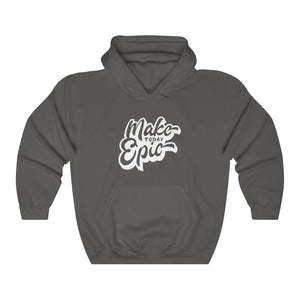 Open image in slideshow, Make Today Epic Motivational Hoodie Hoodie MindsetMerch Charcoal L 
