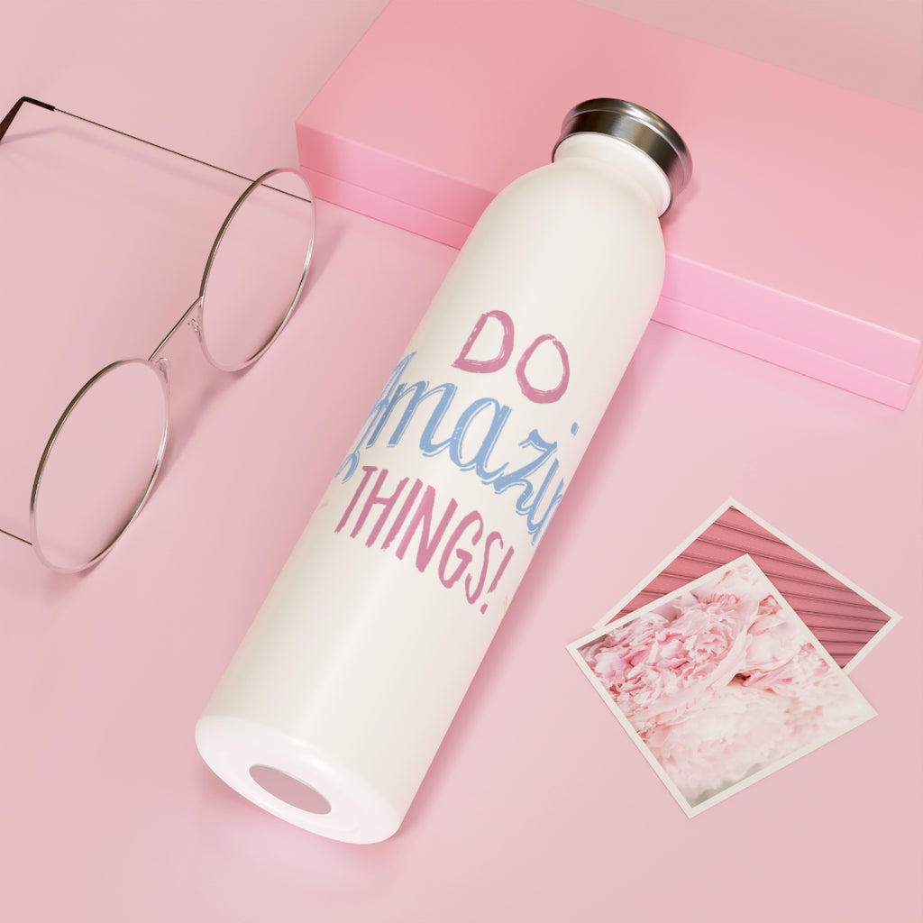 Do Amazing Things Drink Bottle Drink Bottle MindsetMerch 20oz White 