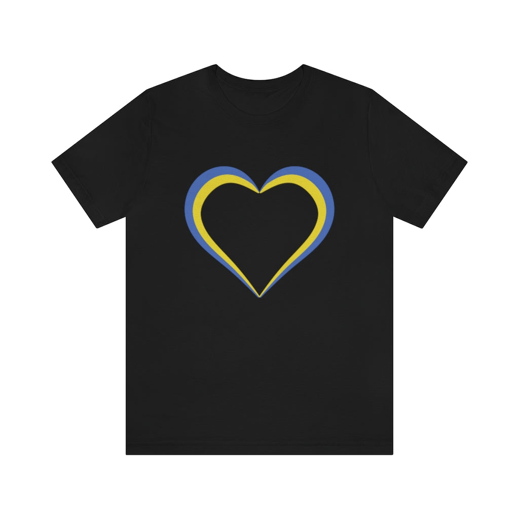 Ukraine Heart T-Shirt T-Shirt MindsetMerch Black L 