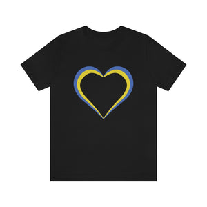 Open image in slideshow, Ukraine Heart T-Shirt T-Shirt MindsetMerch Black L 
