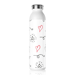 Funky Hearts Drink Bottle Drink Bottle MindsetMerch   