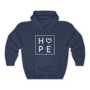 Open image in slideshow, Hope Motivational Hoodie Hoodie MindsetMerch Navy L 
