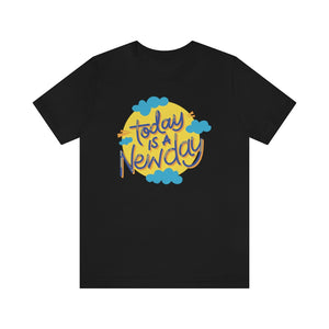 Open image in slideshow, Today is a New Day Motivational T-Shirt T-Shirt MindsetMerch Black L 
